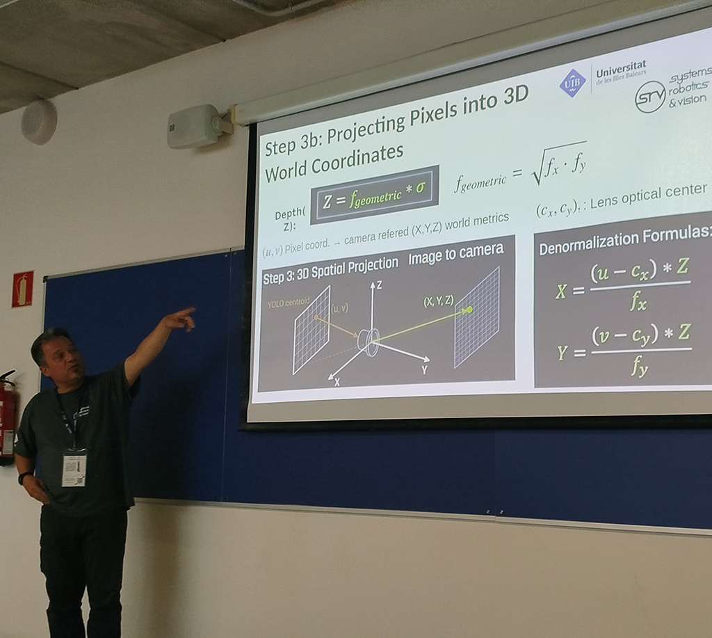 SRV-Maris presenting the TANDEM Perception Module during RBVM 2026 in Bilbao.